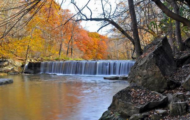 istock Anderson Falls and area, Bartholomew County, Indiana 1362556767