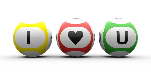 Photo of Balls with I Love You