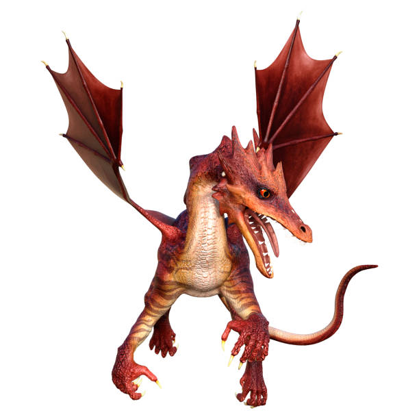 istock 3D Rendering Fairy Tale Dragon on White 1362558308