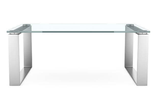 istock A glass table isolated on a white background 136255843