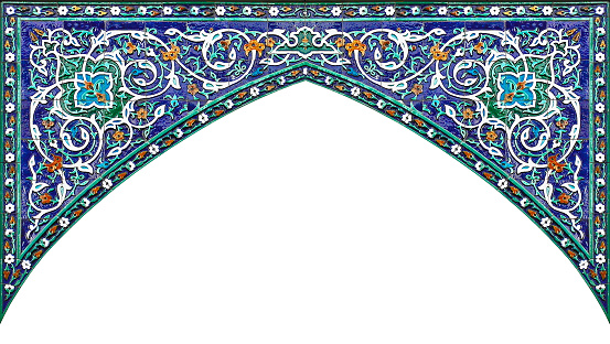 Arch.Islamic architectural patterns  colored. Arabic  background.