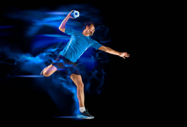 istock Caucasian young handball player in action 1362568299