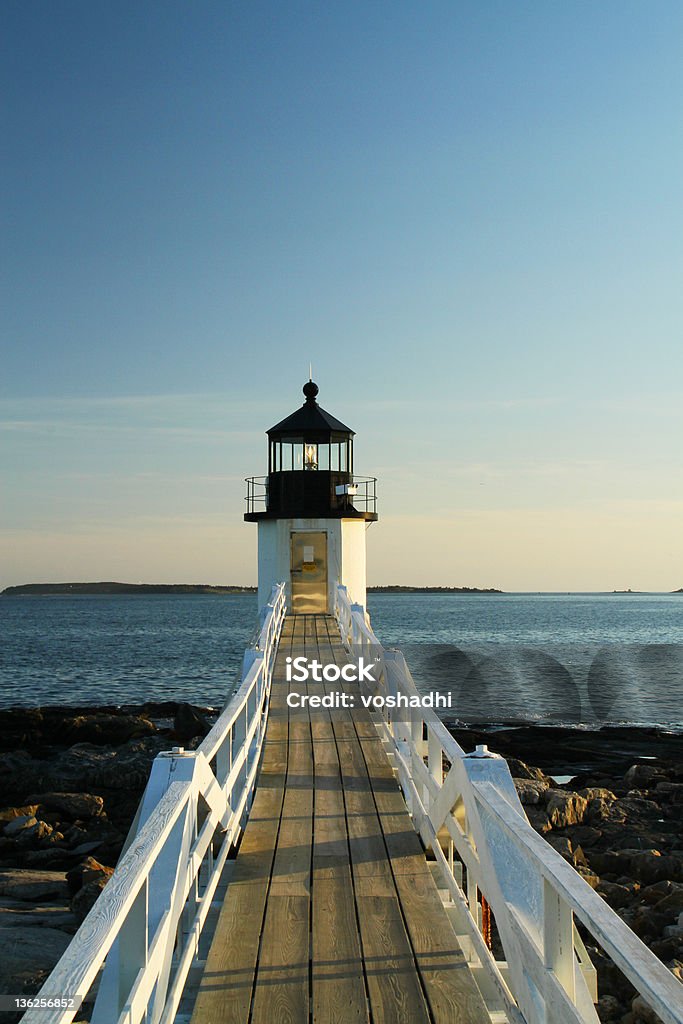 Marshall Point Lighthouse, ME - Lizenzfrei Leuchtturm Stock-Foto