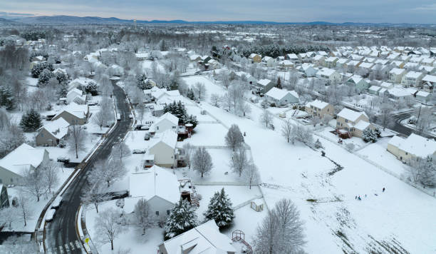 istock Residential Community in the Winter 1362568636