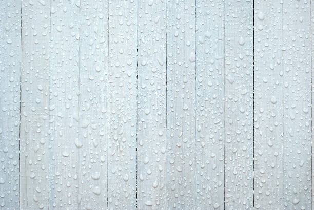 istock white wooden, water drops 136256877