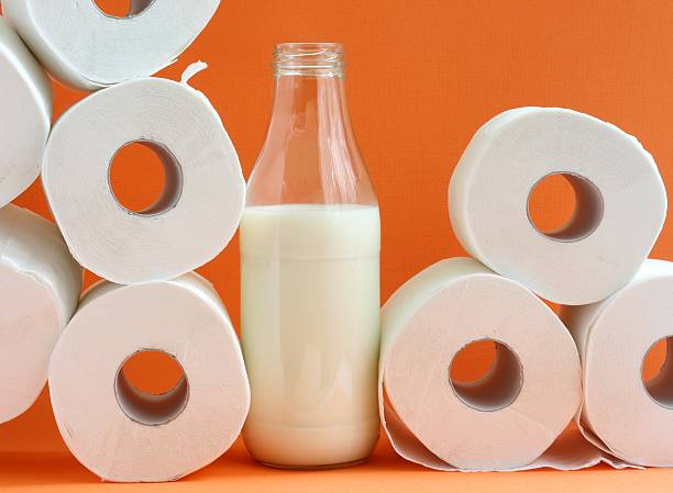 lactose intolerance stock photo