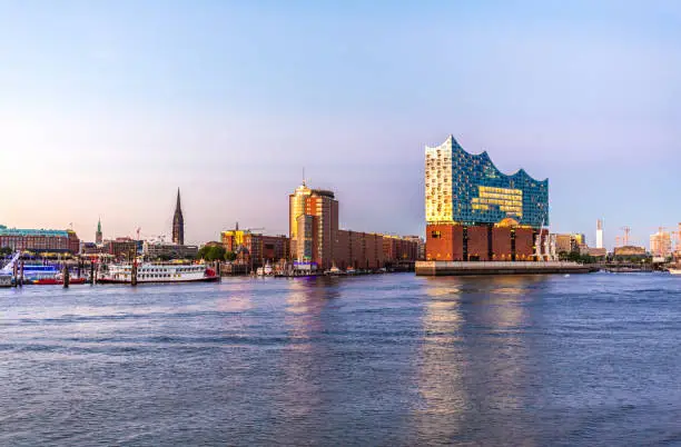 Hamburg Skyline with Elbphilharmonie