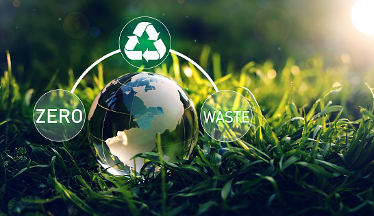 Zero Waste concept. \nWaste recycling for a clean and healthy environment.Ecology lifestyle and sustainable developments.