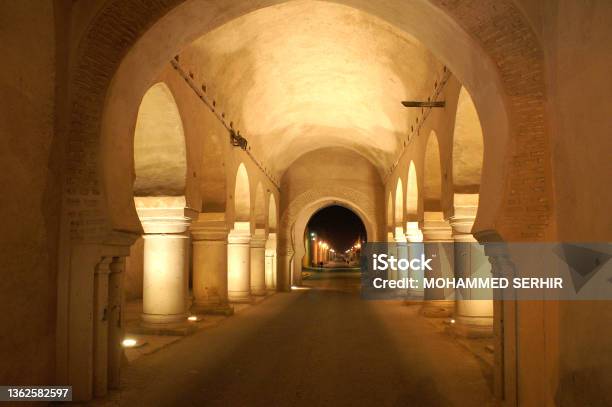 The City Of Meknes By Night In Morocco Stock Photo - Download Image Now - Meknes, Morocco, Stable