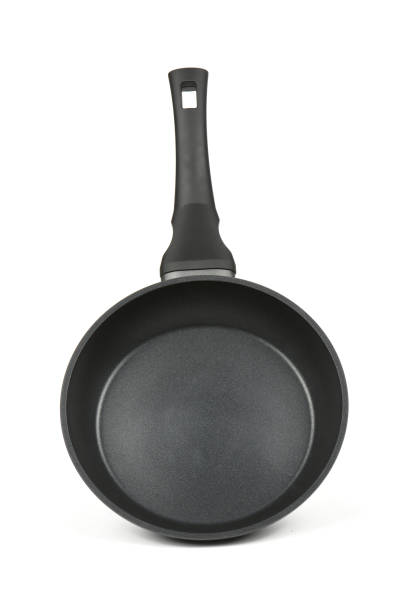 istock Black frying pan on white background. High resolution photo. 1362582866