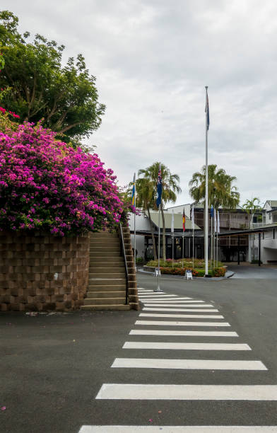 istock Pedestrian Crossing And Steps At Tourist Hotel 1362592603