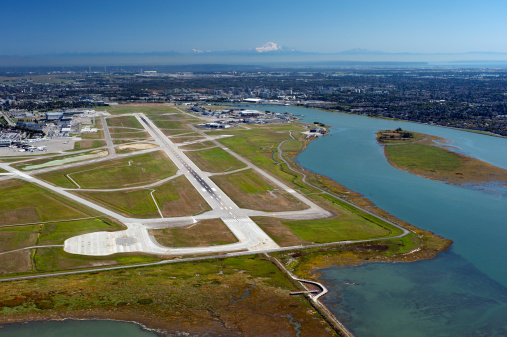 Sea Island with Vancouver International Airport and Mt. Baker