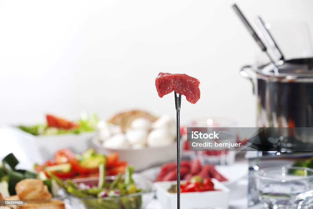 Carne - Foto de stock de Fondue libre de derechos