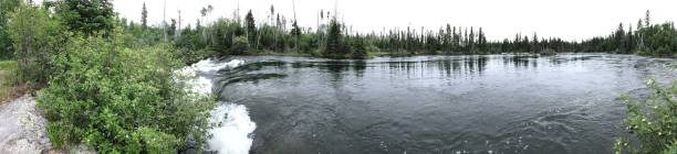 istock Northern Canadian Shield River and Lake System in Summer 1362600601
