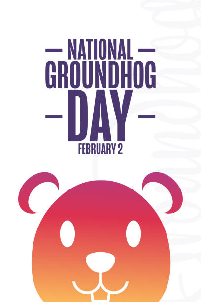 istock National Groundhog Day. February 2. Holiday concept. Template for background, banner, card, poster with text inscription. Vector EPS10 illustration. 1362602837