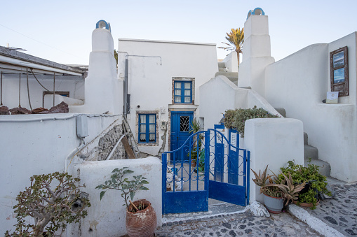 Blue door at Imerovigli , Santorini