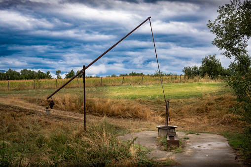 Well Energy Rual Rural Mechanical Well With Leverage For Drinking Water Romania Stock ...