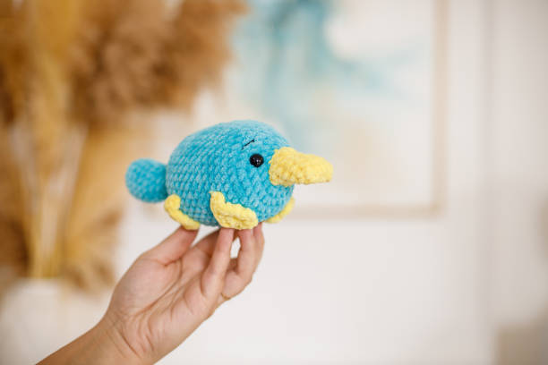 istock Knitted toy for decorating the Christmas tree. 1362604644