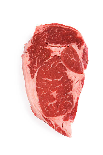 istock A rib eye steak on a white background 136260541