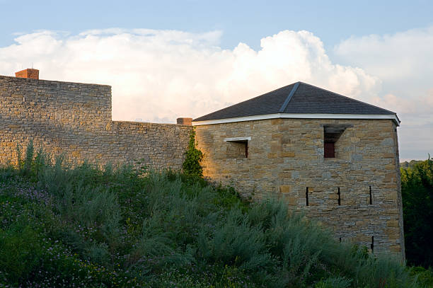 South Battery or Hexagonal Tower at historic Fort Snelling in Saint Paul Minnesota