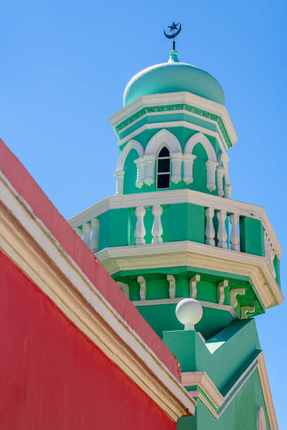 Colourful buildings in Muslim Bo-Kaap district in Cape Town, South Africa. Colourful buildings in Muslim Bo-Kaap district in Cape Town, South Africa. malay quarter photos stock pictures, royalty-free photos & images