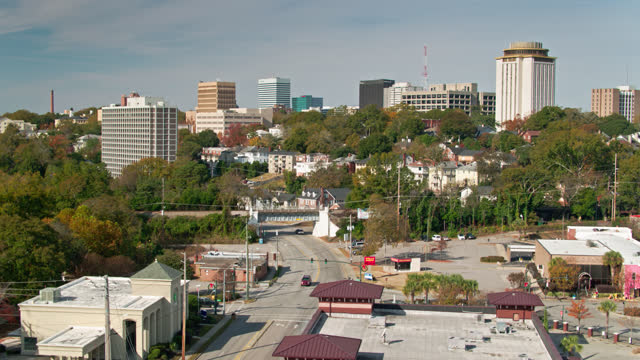Drone Flight Over Blossom Street in Columbia, SC