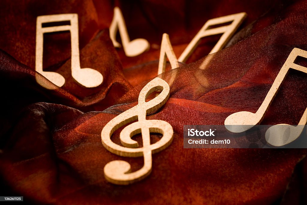 Notas de música - Royalty-free Clave de Sol Foto de stock