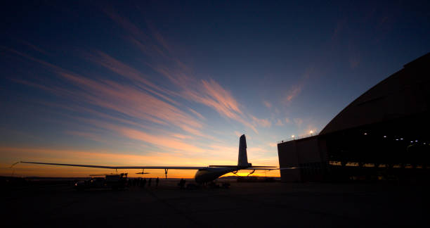istock Global Observer aircraft at dawn 1362613010