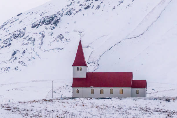 istock Vik i Myrdal Church Overlooking Vik Iceland 1362617077