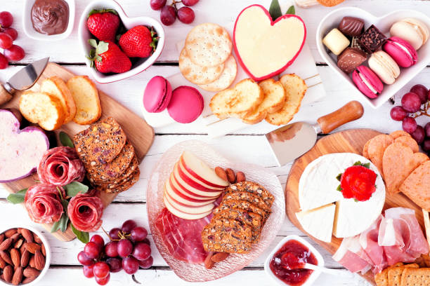 istock Valentines Day charcuterie table scene 1362619247