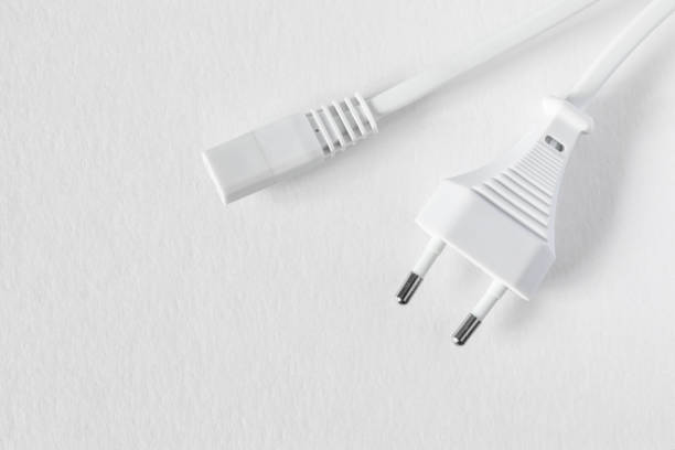 istock EU type power cord with C7, 2 Pin Cable on white background 1362626687