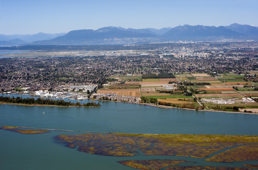 Fraser River, Richmond, Vancouver and Coast Mountains