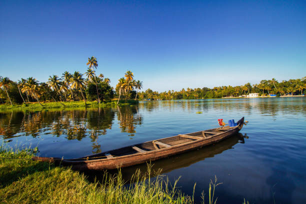istock Country boat in lagoon 1362636717