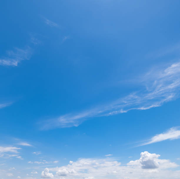 istock Panoramic view of clear blue sky and clouds, clouds with background. 1362637478