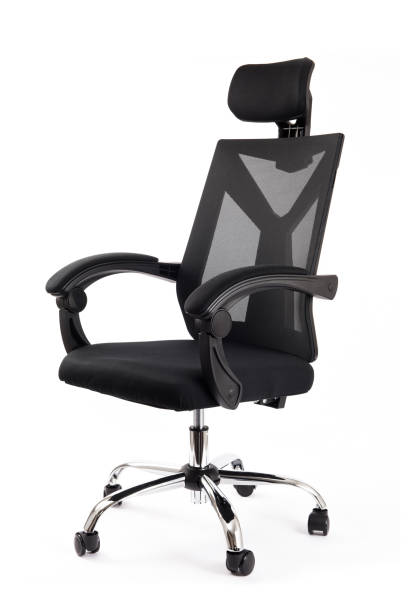 istock black office chair isolated on white background 1362642333