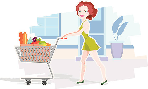 Shopping vector art illustration