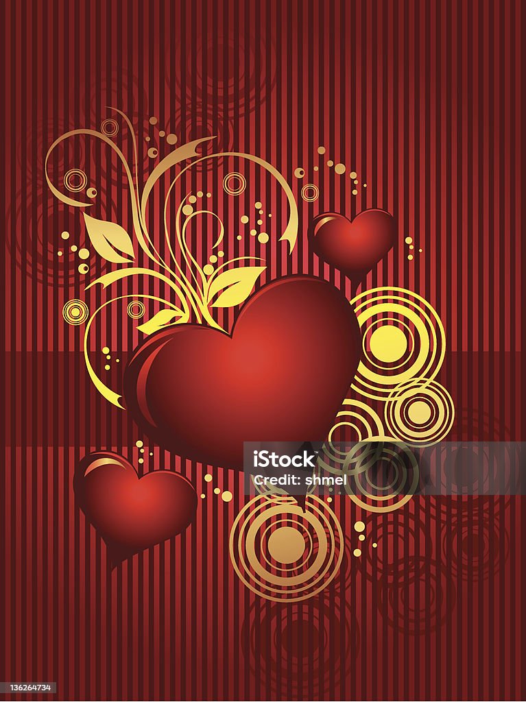 background.Vector illustration pour la Saint-Valentin - clipart vectoriel de Abstrait libre de droits