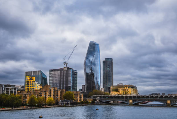 istock View of downtown London from a bridge; Thames River in foreground 1362651135
