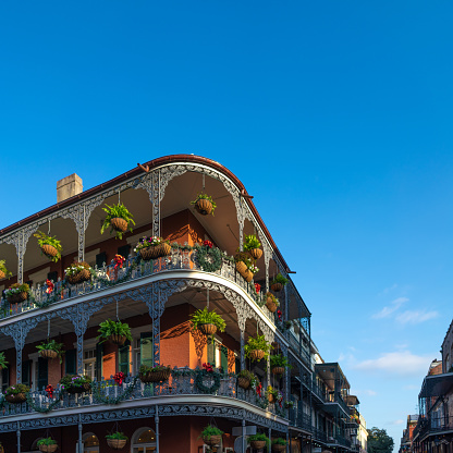 Balconies in the French Quarters of New Orleans