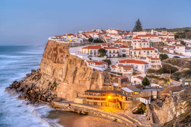 istock Lovely Azenhas do Mar after sunset 1362656694
