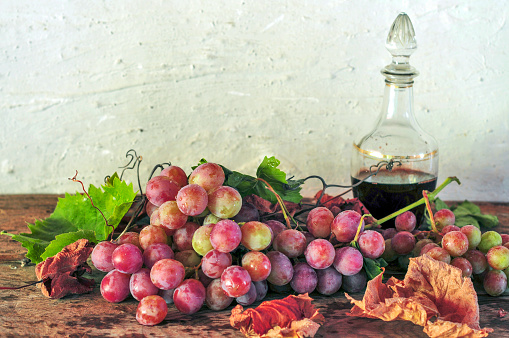 Fresh colorful grapes. Backgrounds and texture