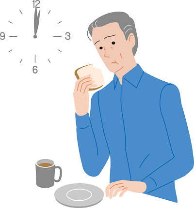 Diet Kurang Gizi Untuk Orang Tua Yang Menyebabkan Kelemahan Ilustrasi