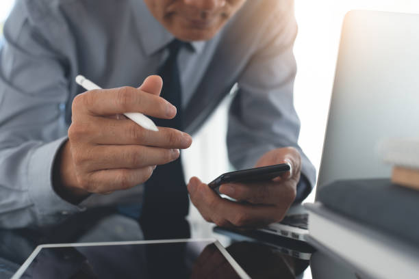 istock Businessman working at office 1362665494