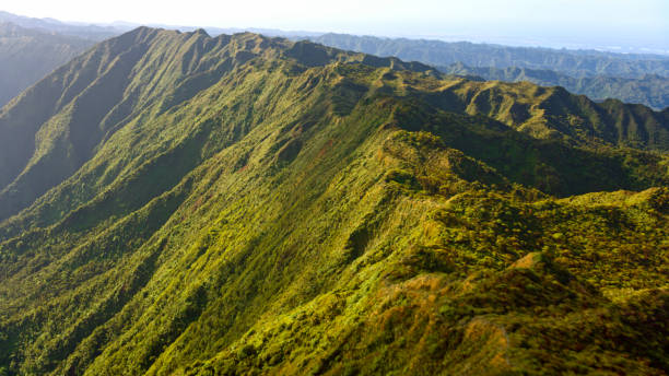 View of mountain ridge
