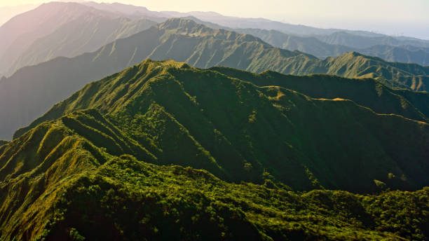 View of mountain with valley