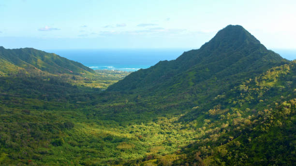 istock View of Puu Ohulehule mountain with Kaawa Valley 1362667836