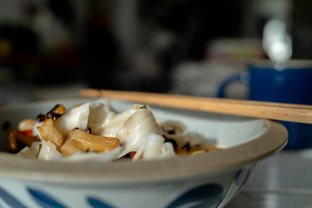 Chinese homemade broad ramen noodles