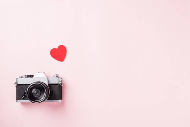 istock retro camera and red hearts composition greeting card 1362671497