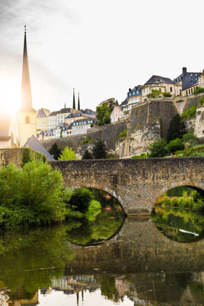 istock Kirchberg Luxembourg with church 1362671697