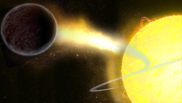 istock Dark exoplanet eats light rather than reflects it into space. Elements of this image furnished by NASA. 1362674012